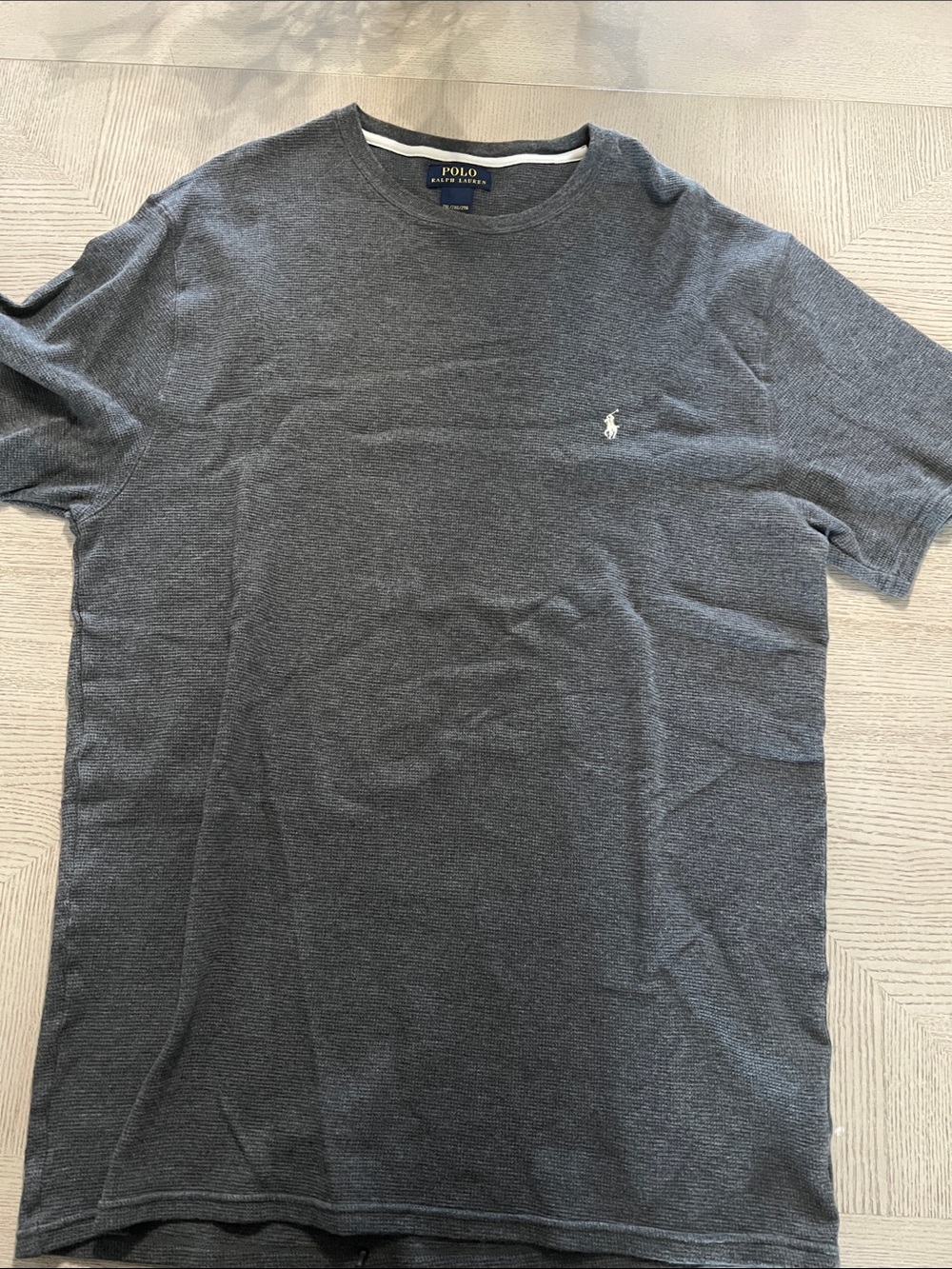Polo by Ralph Lauren Short Sleeve Crew in Charcoal Heather
